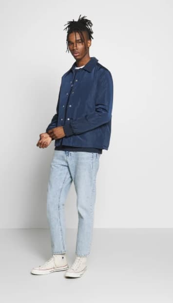 HERRJACKA NEW LOOK MARINBLÅ KLASSISK M 0Z9A4*