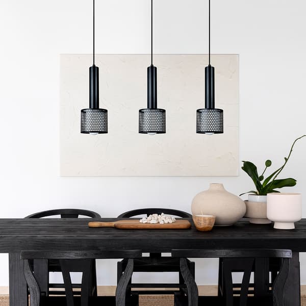 HÆNGELAMPE AMO 3 E27 SORT LYS PRESTIGE LP-0702/3L BK
