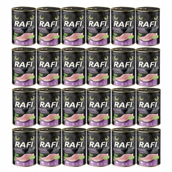 Dolina Noteci Rafi vådfoder til katte med kanin 24x400g