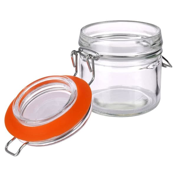 Glaspatentkruka med klipp 100 ml
