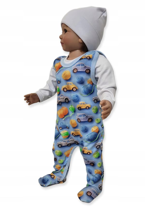 ROOMMASSES 92 barnpyjamas ärmlös CARS