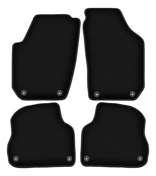 BASIC sorte velourmåtter til: Skoda Fabia II hatchback, stationcar (2007-2014)