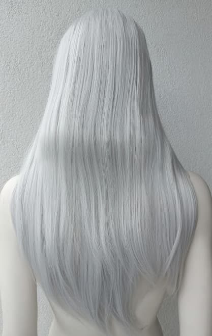 Peruukki ilman otsatukkaa harmaa Witcher cosplay Geralt