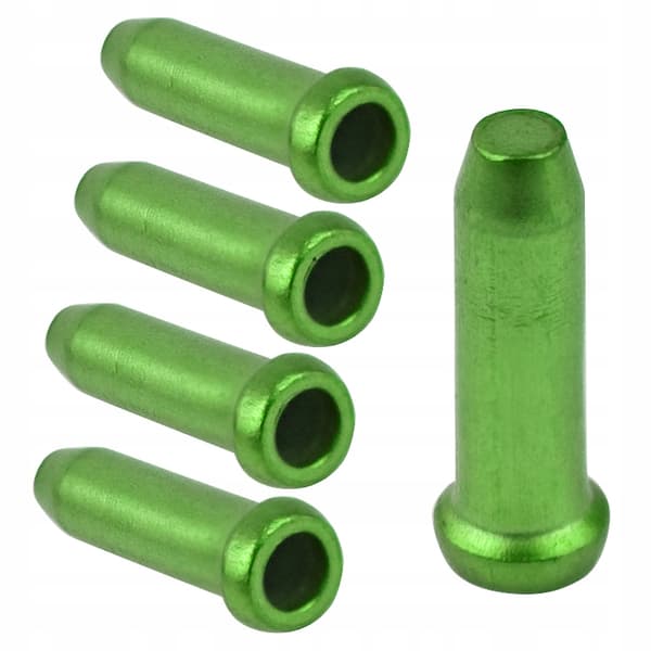 Accentkabeländar 2,3 mm aluminium 5 st gröna