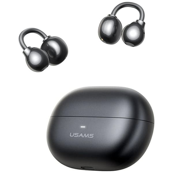 USAMS Echo R02 Clip-on trådløse Bluetooth-hovedtelefoner grå