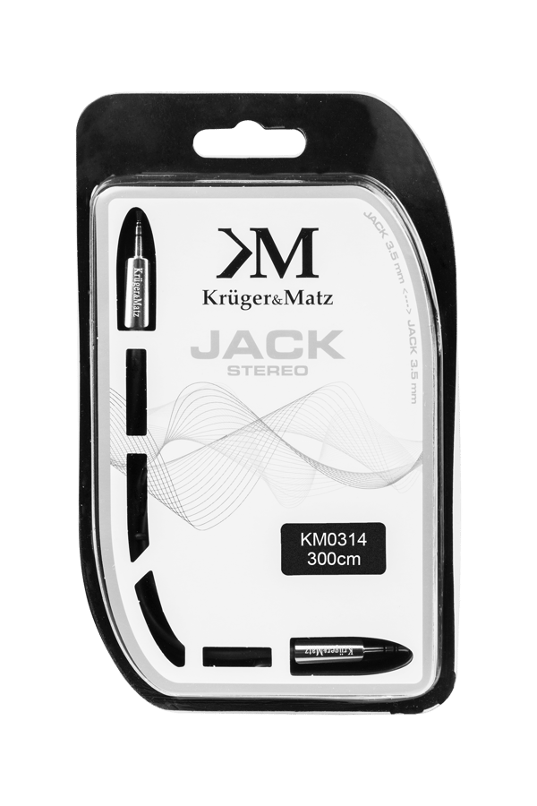 Kabel mini jack 3,5 mm AUX 3 m Kruger&Matz