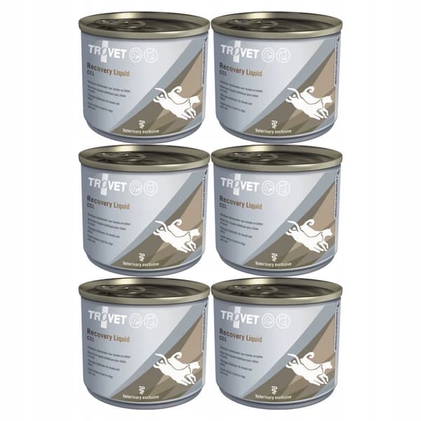 Vådfoder til hunde og katte TROVET Recovery Liquid CCL 6x190g