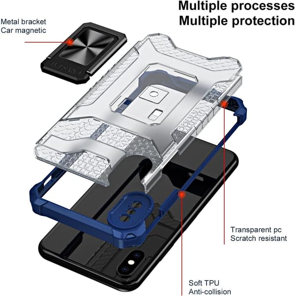 BLÅT ETUI TIL IPHONE X/XS 5,85 TOMMER