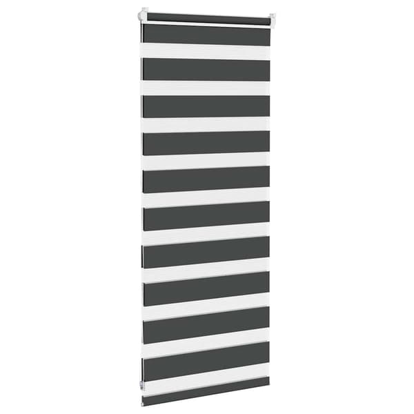 vidaXL zebrarullegardin, sort, stofbredde 60,9 cm, polyester