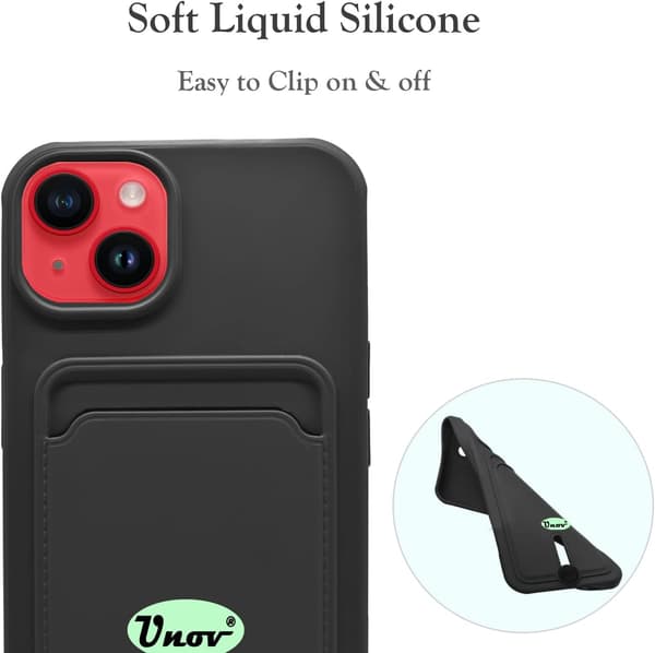 SILIKONEETUIS TIL APPLE IPHONE 13/IPHONE 14 6,1" SORT + TEGNEBOG
