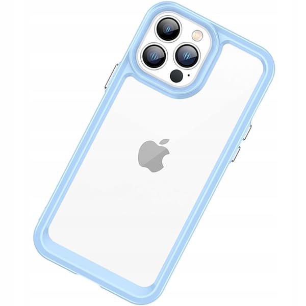 Outer Space-cover til iPhone 12 Pro Max - Hårdt cover med gelramme - Blå