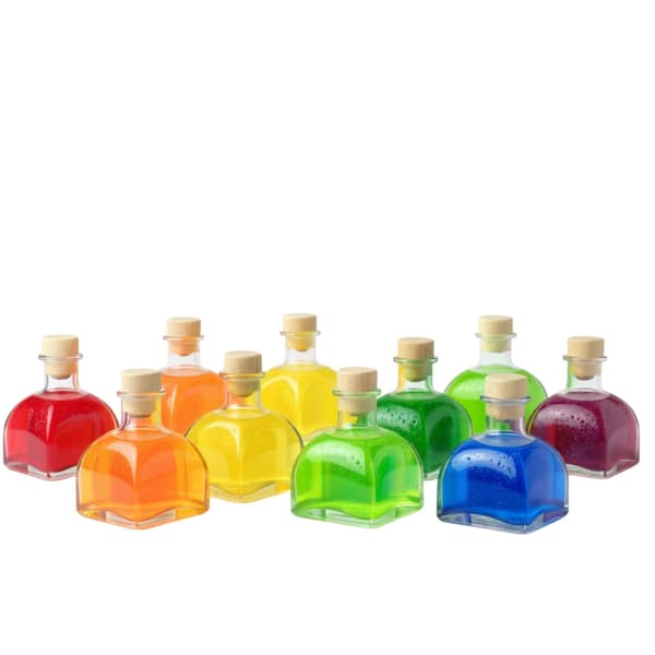 Set med 10 Elsa-flaskor 170 ml med kork som present, jul, hemlagade drycker