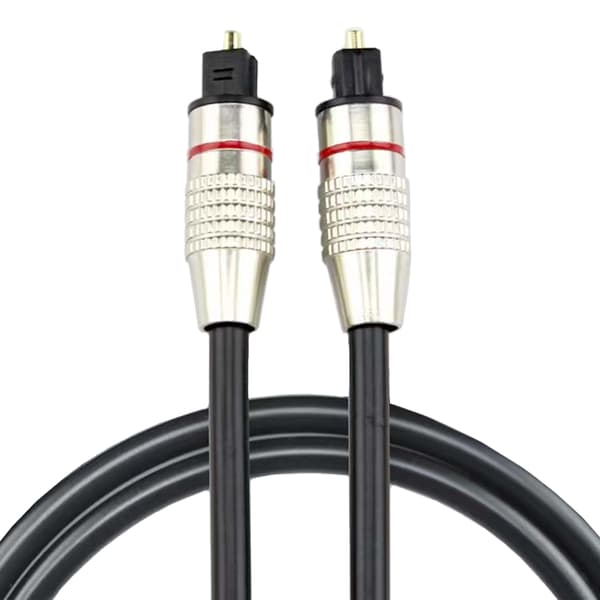 Optisk kabel 100 cm Toslink lydkabel 5 mm solid SPDIF digital 1 meter