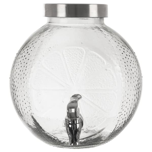 Glasdryckeskanna med kran 5,4 l