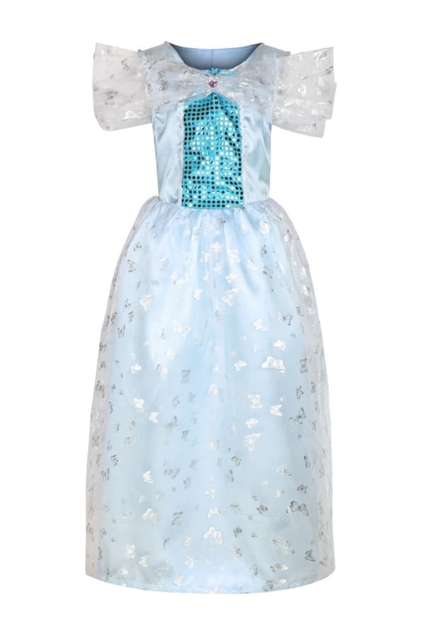 Prinsessblå kostym 110/120 1 st.