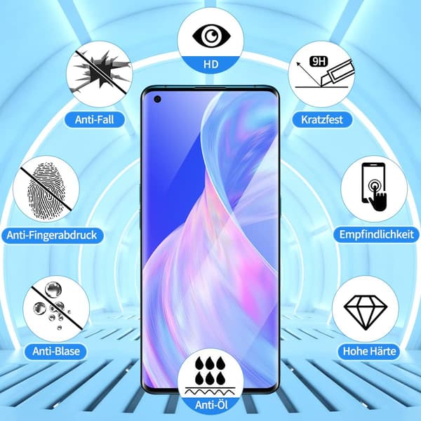 2x Härdat glas för Oppo Find X2 Pro