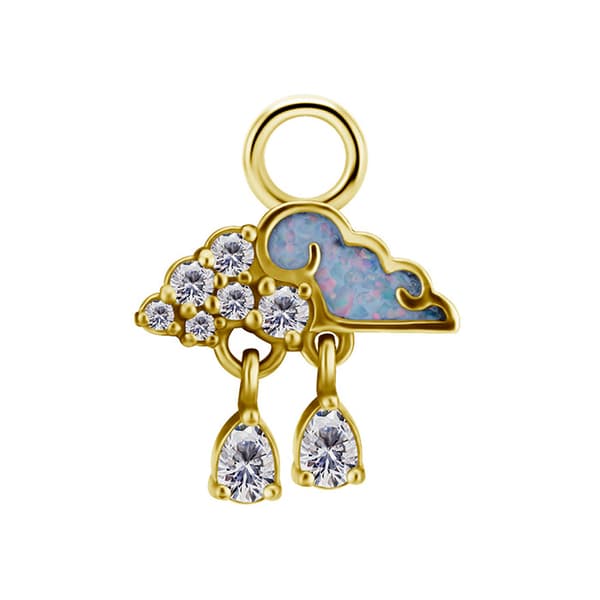 Charms - CoCr NF - regnsky - guld - D-089