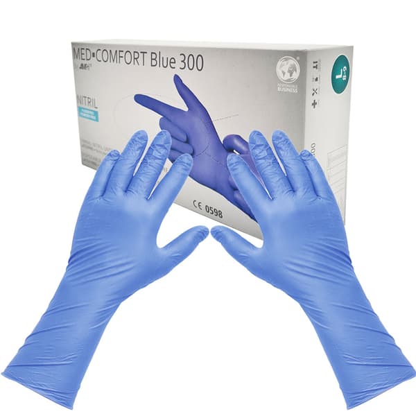 Nitrilhandsker L blå Ampri Blå 300 100 stk.