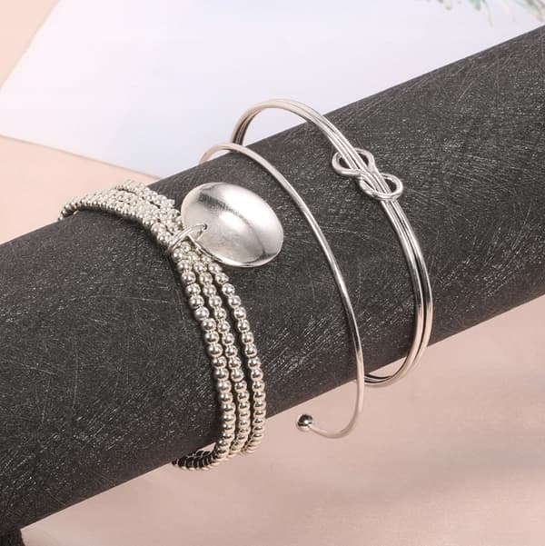Rannekoru SET 3 in 1 String Ball infinity helmiä