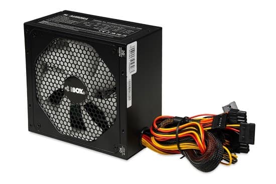 IBOX AURORA 700W virtalähde, 14 cm tuuletin, musta