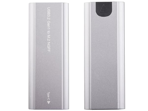 M.2 disk kabinet C sølv (100) GAB_A