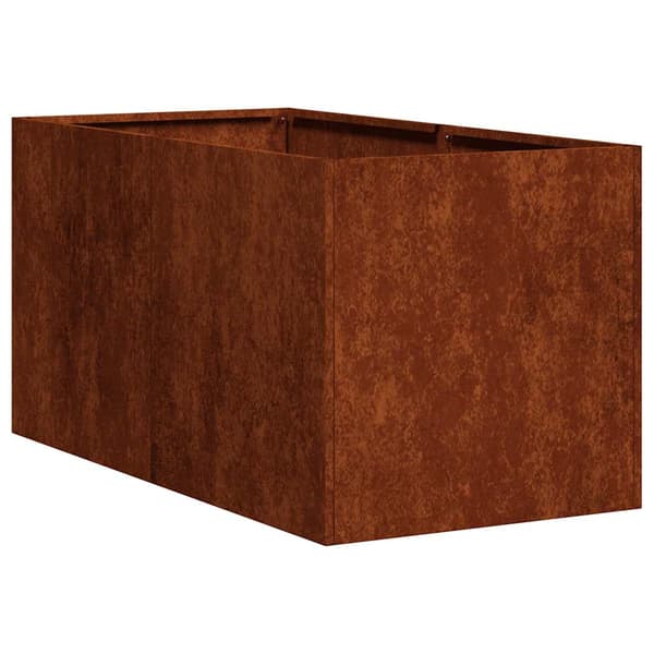 vidaXL rusten urtepotte 40x80x40 cm rustfrit stål