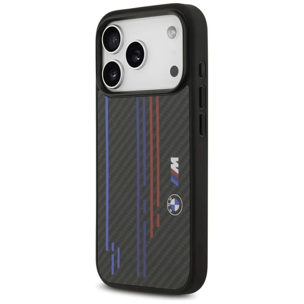BMW M Kevlar-linjer og logo MagSafe-cover til iPhone 17 Pro - sort