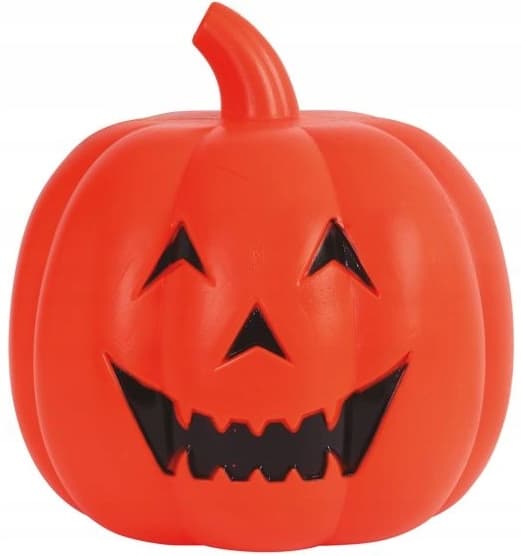 Plast Orange Glød Græskar Med Lyd Halloween Dekoration 32cm