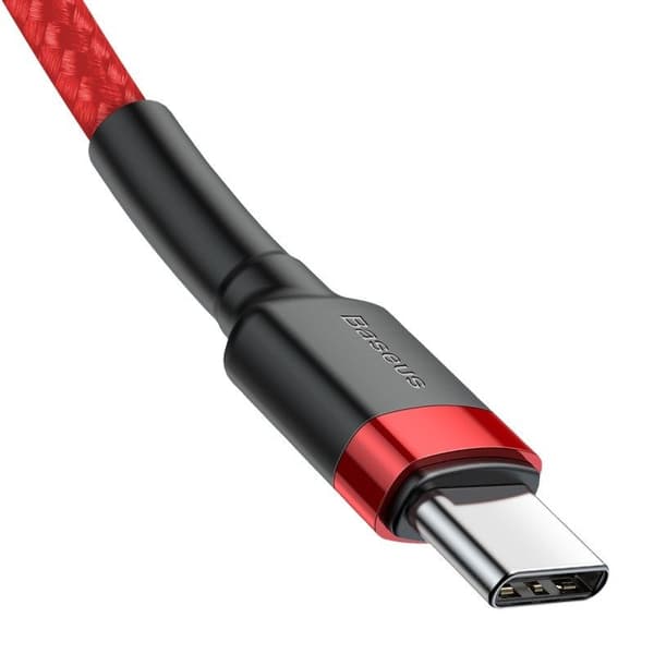 Baseus Cafule PD 2.0 QC 3.0 60W USB-C - USB-C PD -kaapeli 1m (punainen)