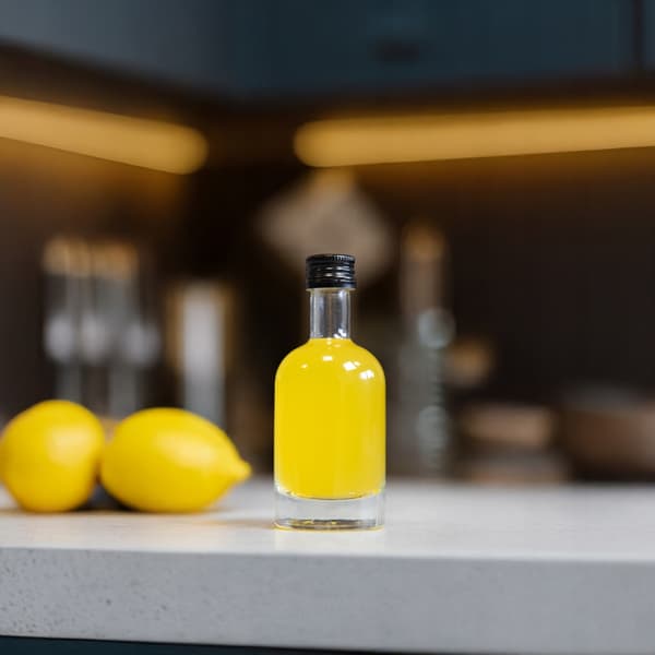 10x Mini Tadek glasflaskor 50ml flaska för likörvin bröllopspresent