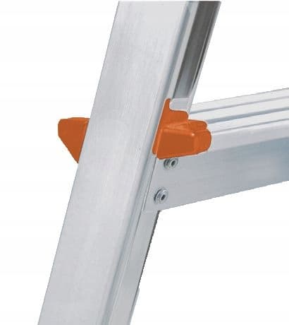 KRAUSE DOPPLO 2x4 dobbeltsidet stige, 4 trin, sølv