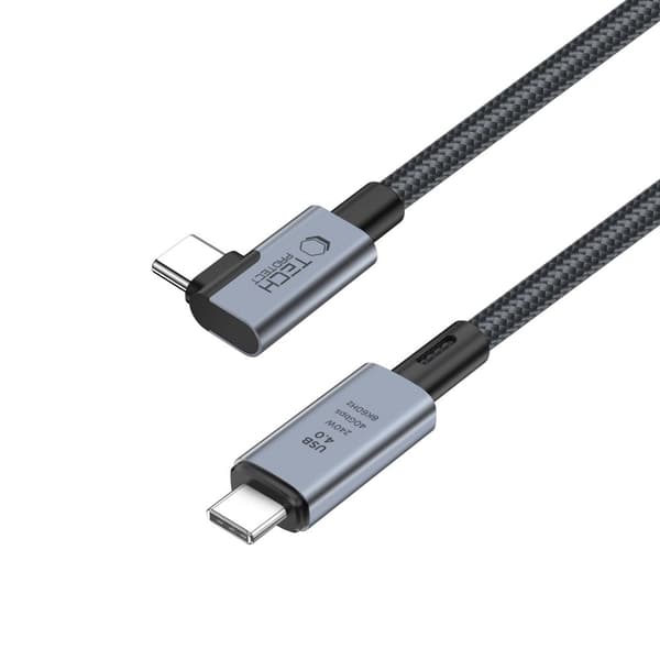 TECH-PROTECT ULTRABOOST MAX L USB 4.0 8K 40GBPS TYP-C-KABEL PD240W 150CM GRÅ
