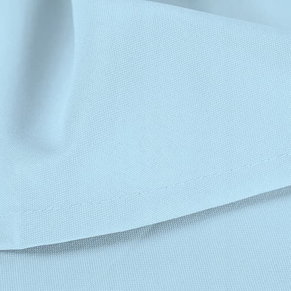 Pletresistent blå glat dug til rundt bord diameter 320 cm polyester 180g