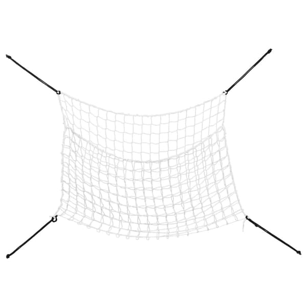 vidaXL Hönät, 2 st, Rektangulära, Vita, 90x60 cm, PP