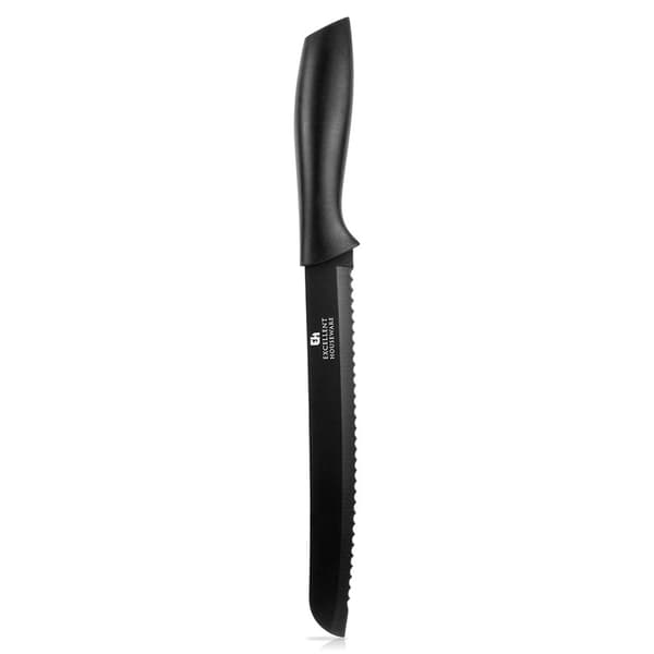 Brödkniv stål svart 32 cm