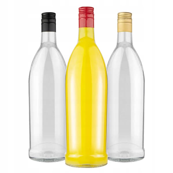 10x Iskra glasflaskor 500ml för alkohol, juice, vin, likörer, present