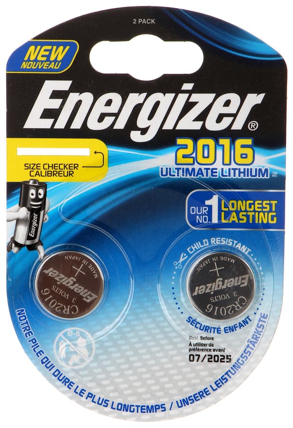 LITIUMPARISTOT BAT-CR2016-LITHIUM*P2 ENERGIZER