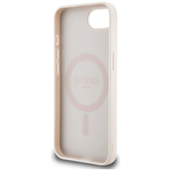 Guess 4G Blomsterprint MagSafe-cover til iPhone 16e i lyserødt