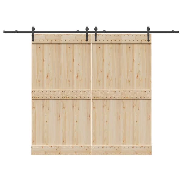 vidaXL skydedørsinstallationssystem 305 cm stål sort