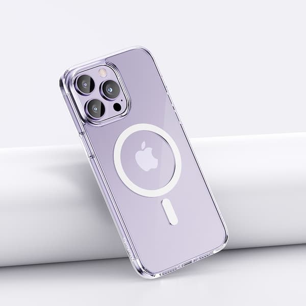 MCDODO MAGNETISK KLART FORSTÆRKET ETUI TIL MAGSAFE IPHONE 15 PRO SORT