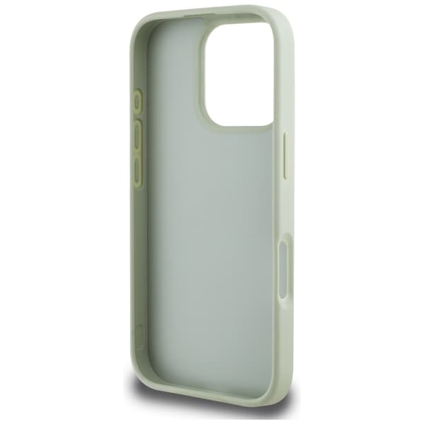 Guess Grained Big 4G Logo Small Classic Logo cover til iPhone 16 Pro grøn