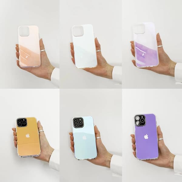 Aurora Case iPhone 12 -geelikotelo neonvioletti