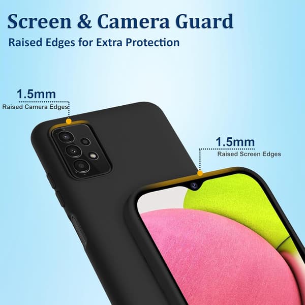 ETUI TIL SAMSUNG GALAXY A13 4G SILIKONE SORT TYND LET