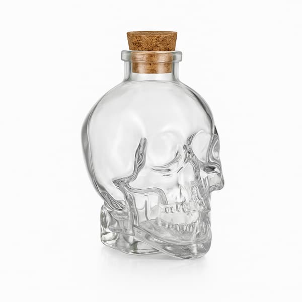 Glaskaraff Dödskalleflaska 100ml Alkoholflaskor Presentdekoration