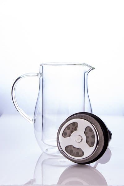 Presskanna i glas 400 ml dubbelväggad