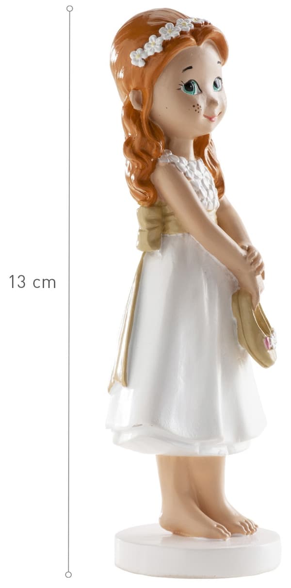 Nadverskagefigur Barfodet pige 13cm