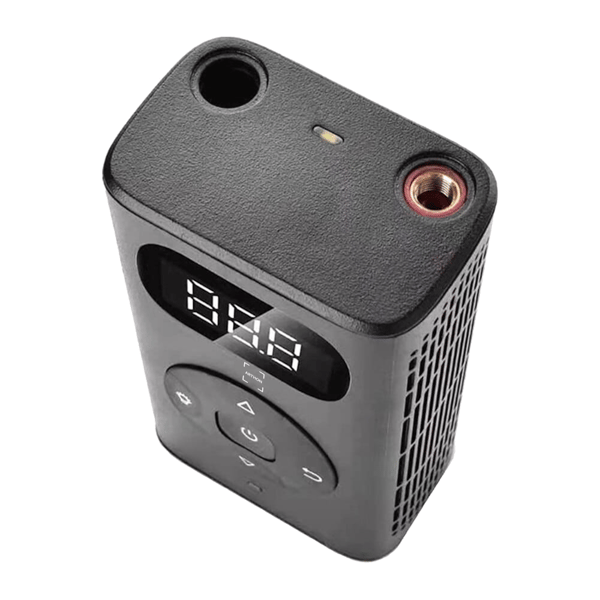 Elektrisk bilpump + USB-powerbank bärbar kompressor lykta