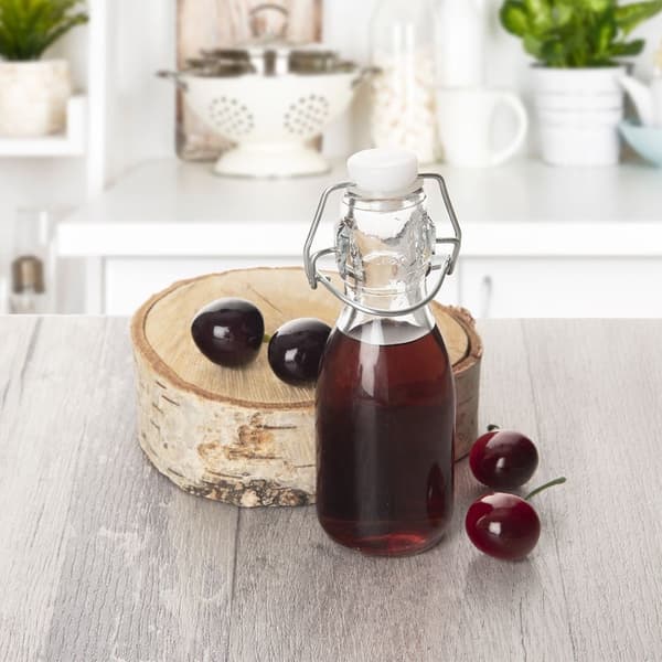 Glasflaske med klips 160 ml