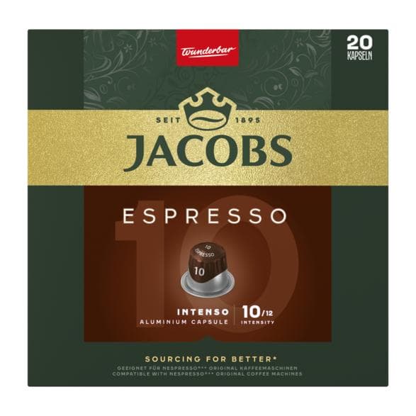 JACOBS Espresso 10 Intenso -kapselia 20 kpl.