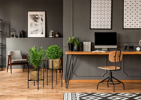 Loft-inspirerat växtställ Torre 60 cm svart